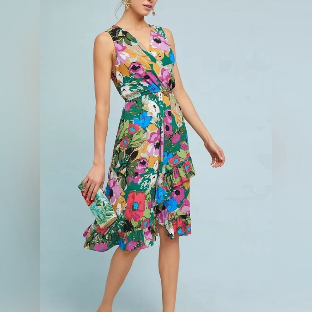 Anthropologie Plenty by‎ Tracy Reese Dress Daphne Midi Dress